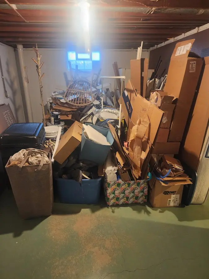 Roll-off dumpster container at job site for 4 Yard Dumpster Rental in Hialeah